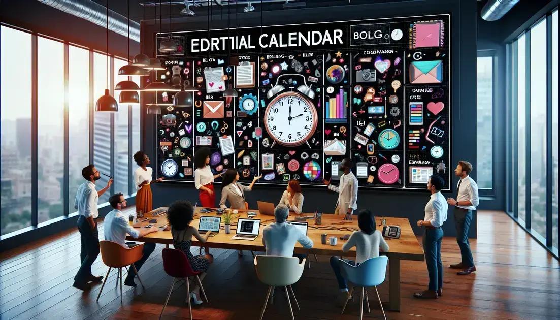 O que é um calendário editorial